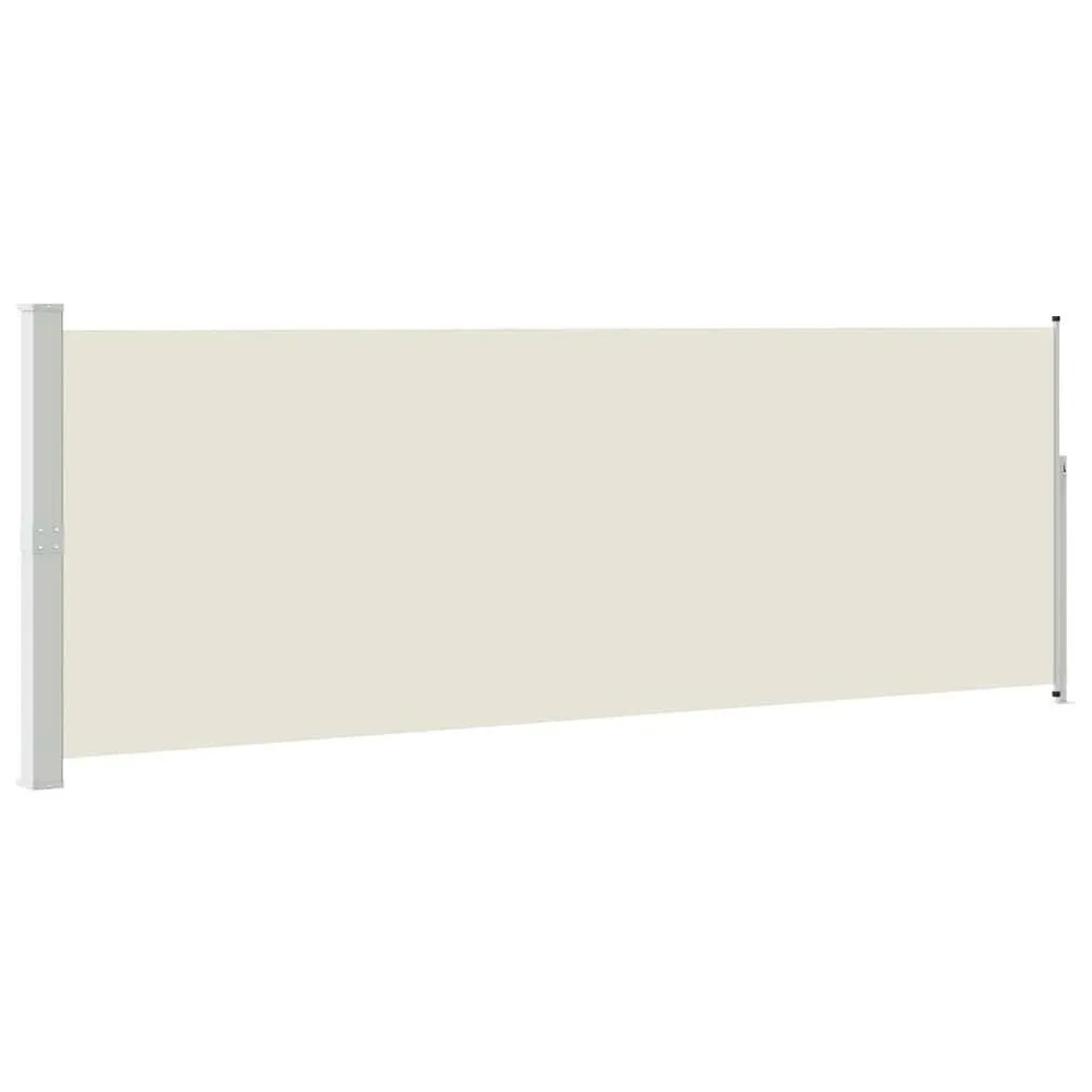 vidaXL Ausziehbare Seitenmarkise 160x500 cm Creme 45461