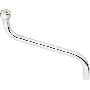 OBI S-Auslauf, 200 mm, verchromt, für Heißwassergeräte und Waschtischarmaturen.