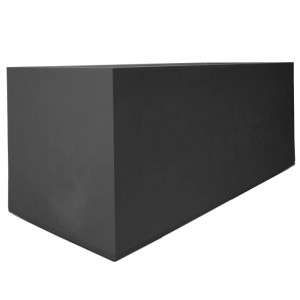 Ondis24 Pflanzkübel Basalt 100, doppelwandig, anthrazit. Pflanzgefäß für Garten und Balkon.