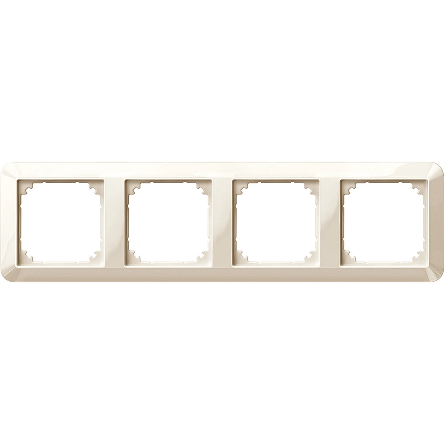 Merten Rahmen 4-fach 389444 Weiß glänzend
