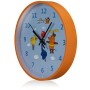 Blaue DieMaus Kinderwanduhr (Ø 25 cm) mit Elefant-Motiv für das Kinderzimmer.