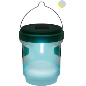Gardigo Solar-Insektenfalle mit LED-Licht und Solarpanel zum Schutz vor Mücken und Wespen.
