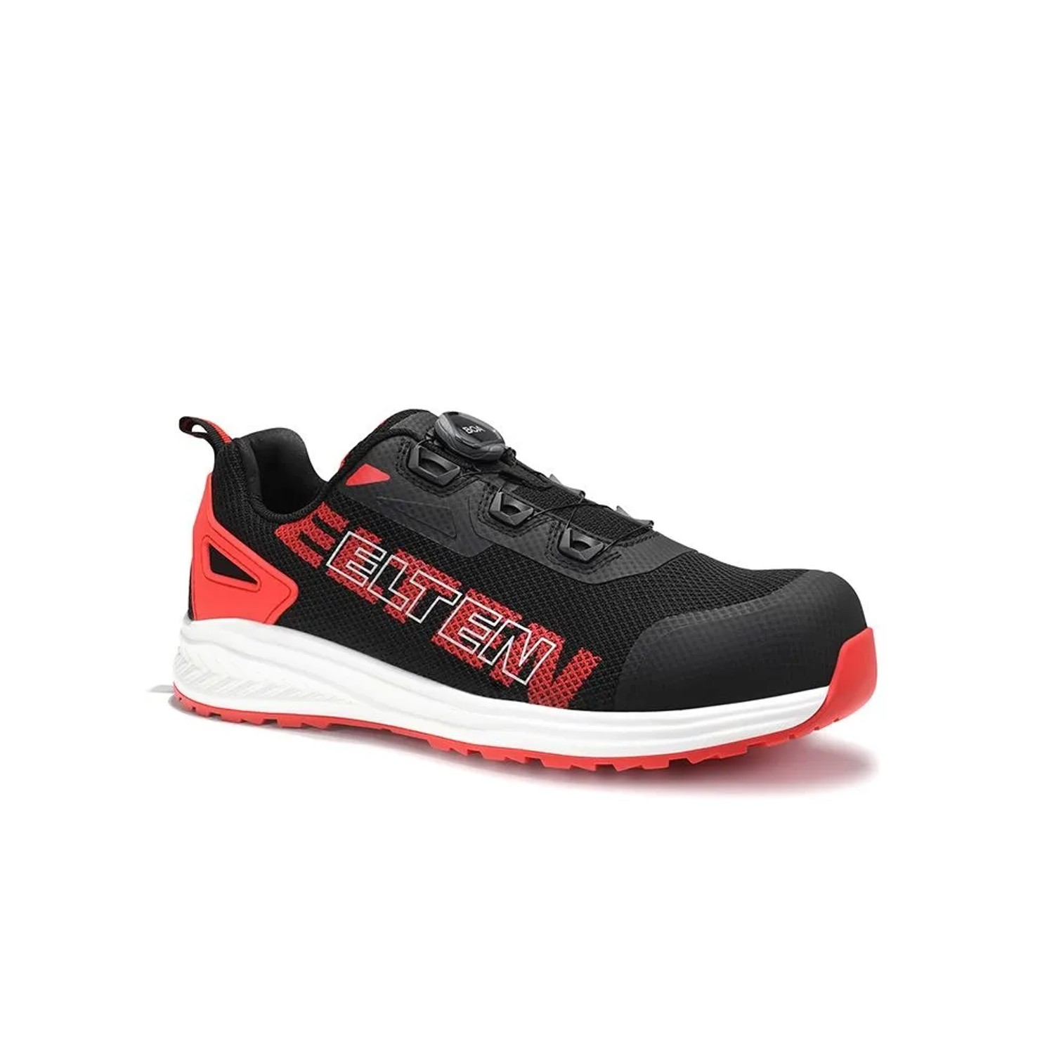 ELTEN Sicherheitshalbschuh BATIS BOA BLACK RED Low ESD S1PL Größe 40