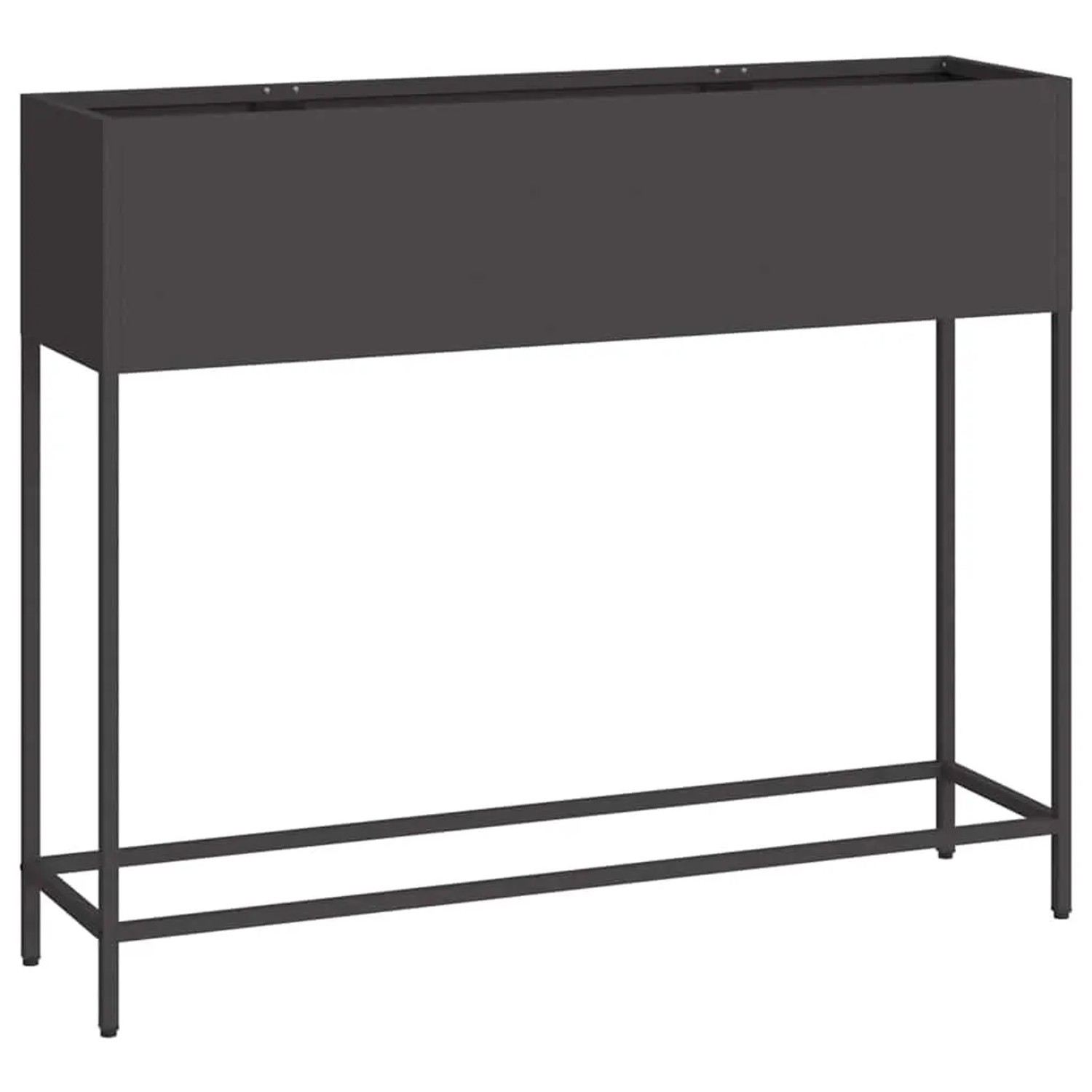 vidaXL Hochbeet Gartenpflanzer Schwarz 100 x 26 x 82 cm Stahl 865876
