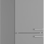 Optifit Hochschrank Mats825 in Basaltgrau, 60x212 cm, mit zwei Türen und Metallgriffen.