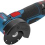 Bosch Professional Akku-Winkelschleifer GWS 12V-76 mit Trennscheibe und Akkus in L-Boxx.