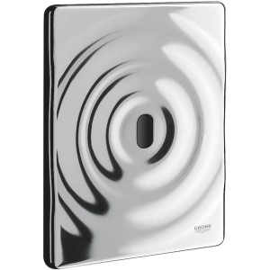 Grohe Tectron Surf Infrarot WC-Drückerplatte mit Sensor und glänzender Oberfläche.