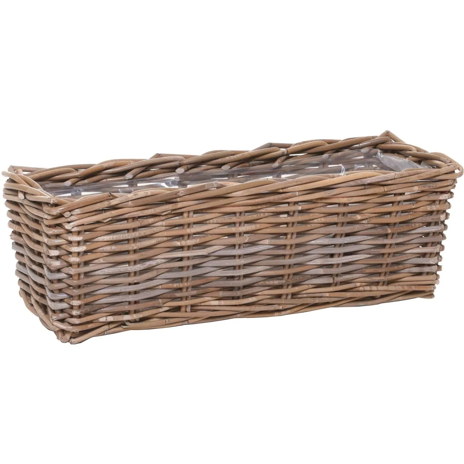 Vivanno Blumenkasten Rattan Floret 60x20x19 cm Natur
