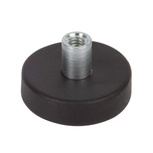 Fix-o-moll Topfmagnet, gummiert, mit Gewindebuchse, 22mm Durchmesser. Ideal für Haushaltshelfer.