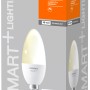 Ledvance Smart+ WiFi LED-Lampe Kerzenform E14, 5,5W im Karton. Dimmbares, warmweißes Leuchtmittel.