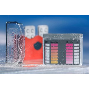 Summer Fun Pooltester: Wassertestgerät mit Chlormethode und Nachfülltabletten (2x30 Stück) zur Chlor/pH-Wert Messung.