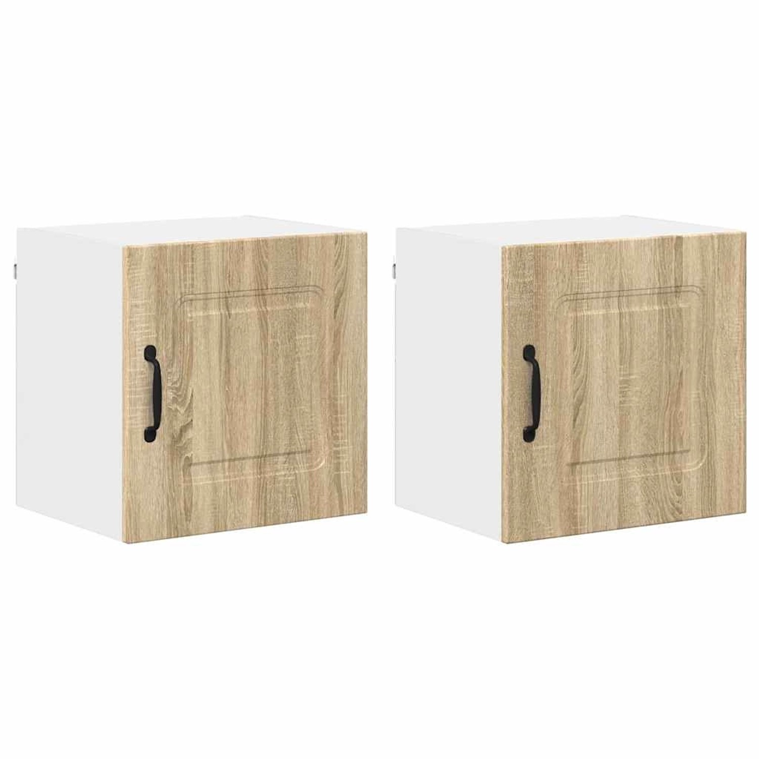 vidaXL Küchenwandschrank mit Regal 2 Stk Sonoma-Eiche 40 x 31 x 40 cm 88451 günstig online kaufen