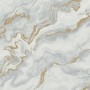 Erismann Vliestapete Elle Decoration 4 Mystic Spell Hellgrau mit Marmor- und Glitzereffekten.