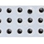 Wackelaugen, 7mm, rund, 52 Stück, selbstklebend, für Bastelarbeiten.