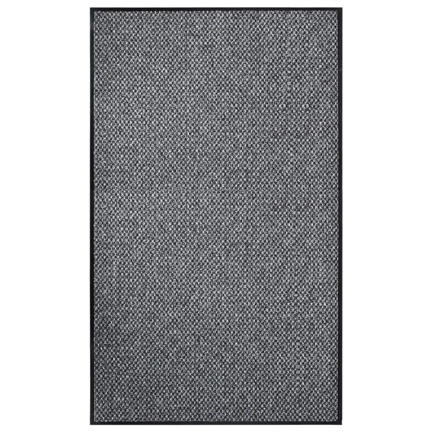 vidaXL Fußmatte Grau 90x150 cm 331575