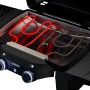 Enders eUrban 2 Elektrogrill mit Trolley: Grill mit Gussrost und LED-beleuchteten Reglern.