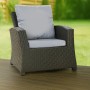 Setgarden Mix Sitzkissen Für Polyrattan Sessel 50x52x7 Sitz + 50x56 cm Rückenlehne 1tlg Grau_6