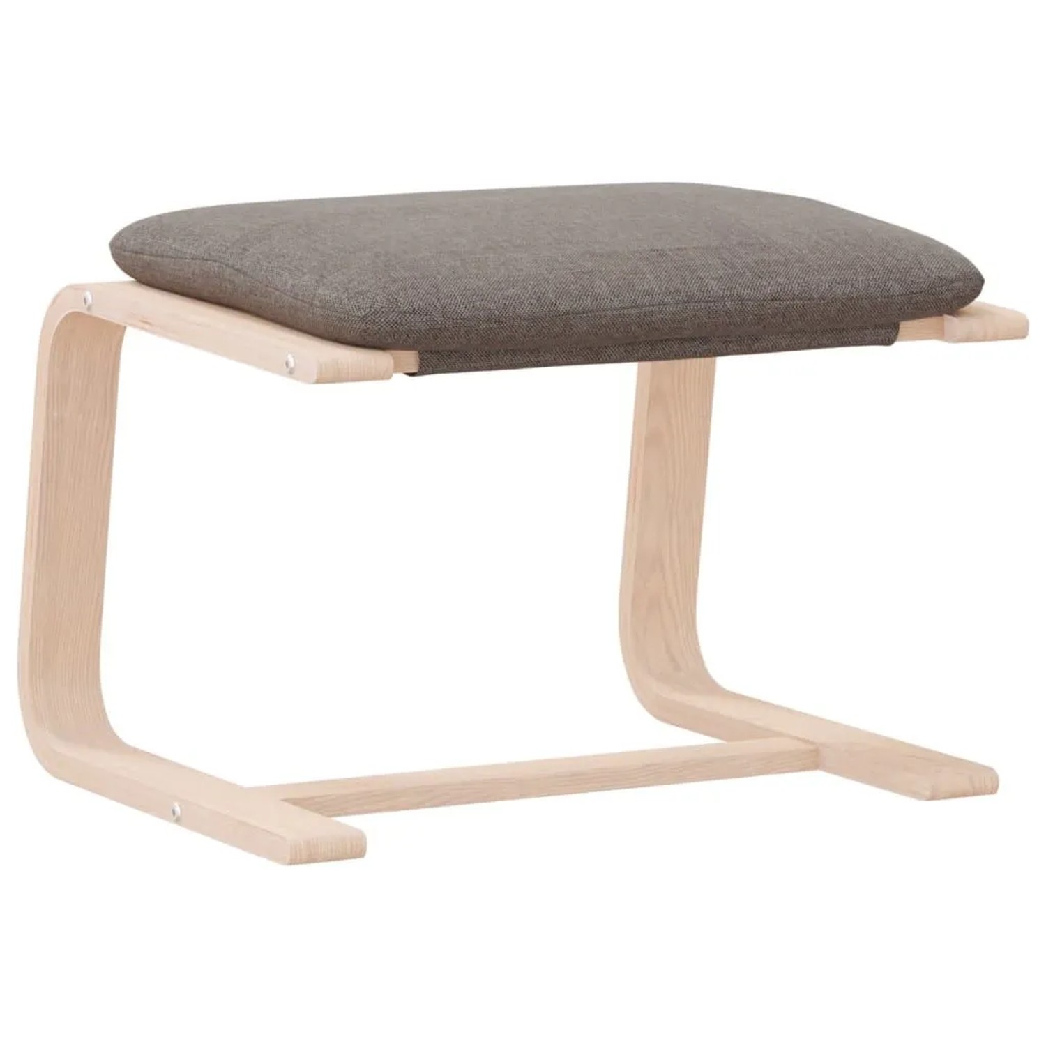 vidaXL Fußhocker Taupe 51x41x40 cm Stoff 351068