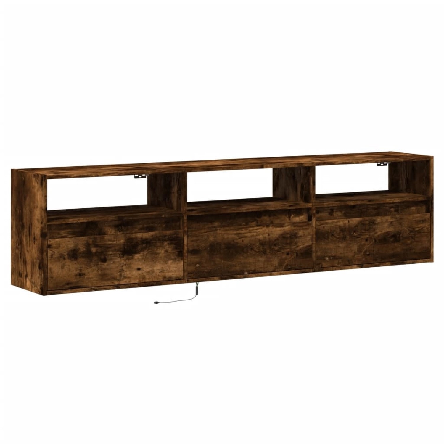 vidaXL TV-Wandschrank mit LED Räuchereiche 180x31x45 cm 3307944