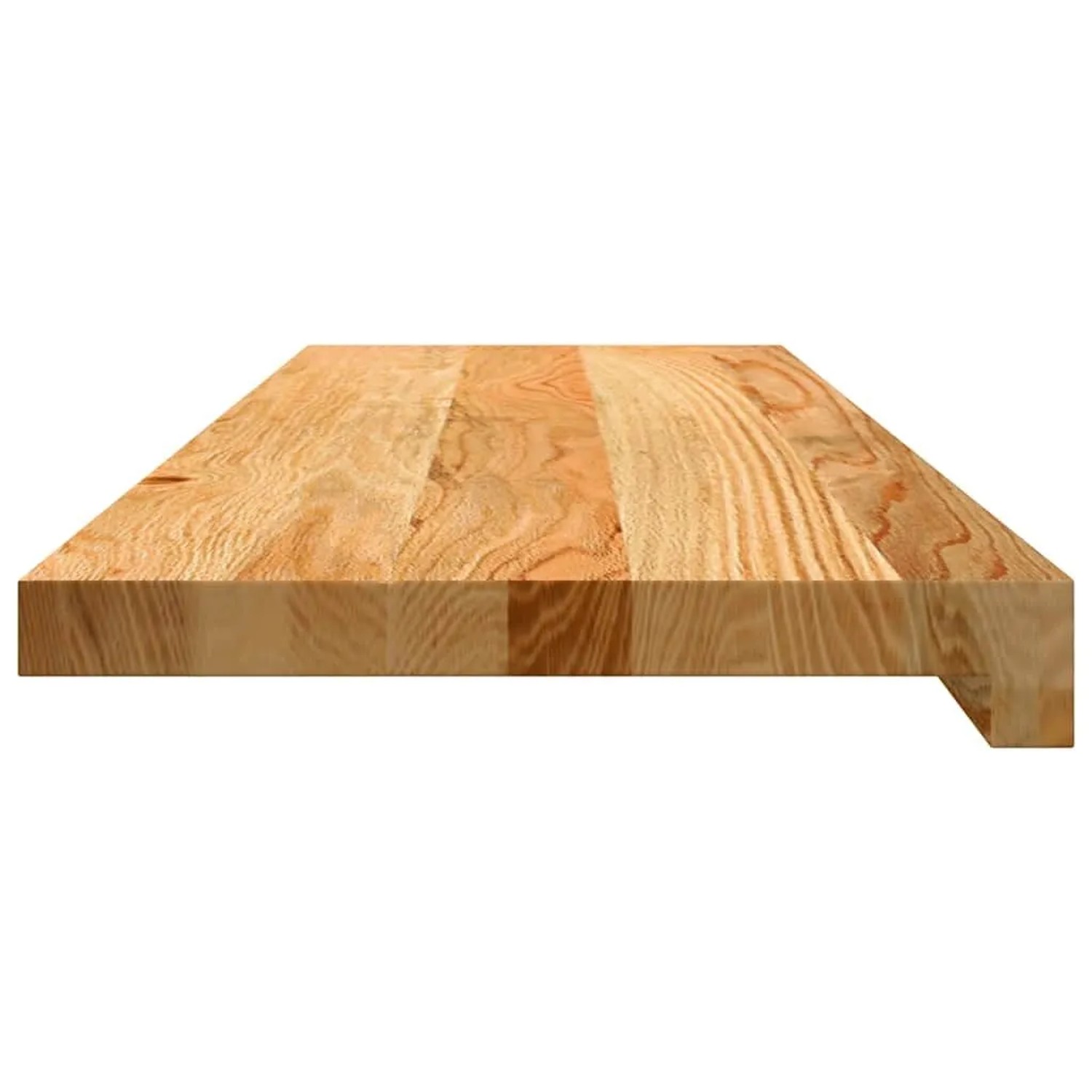 vidaXL Fensterbänke 2 Stk Hellbraun 80x30x2 cm Massivholz Eiche 4009150_5