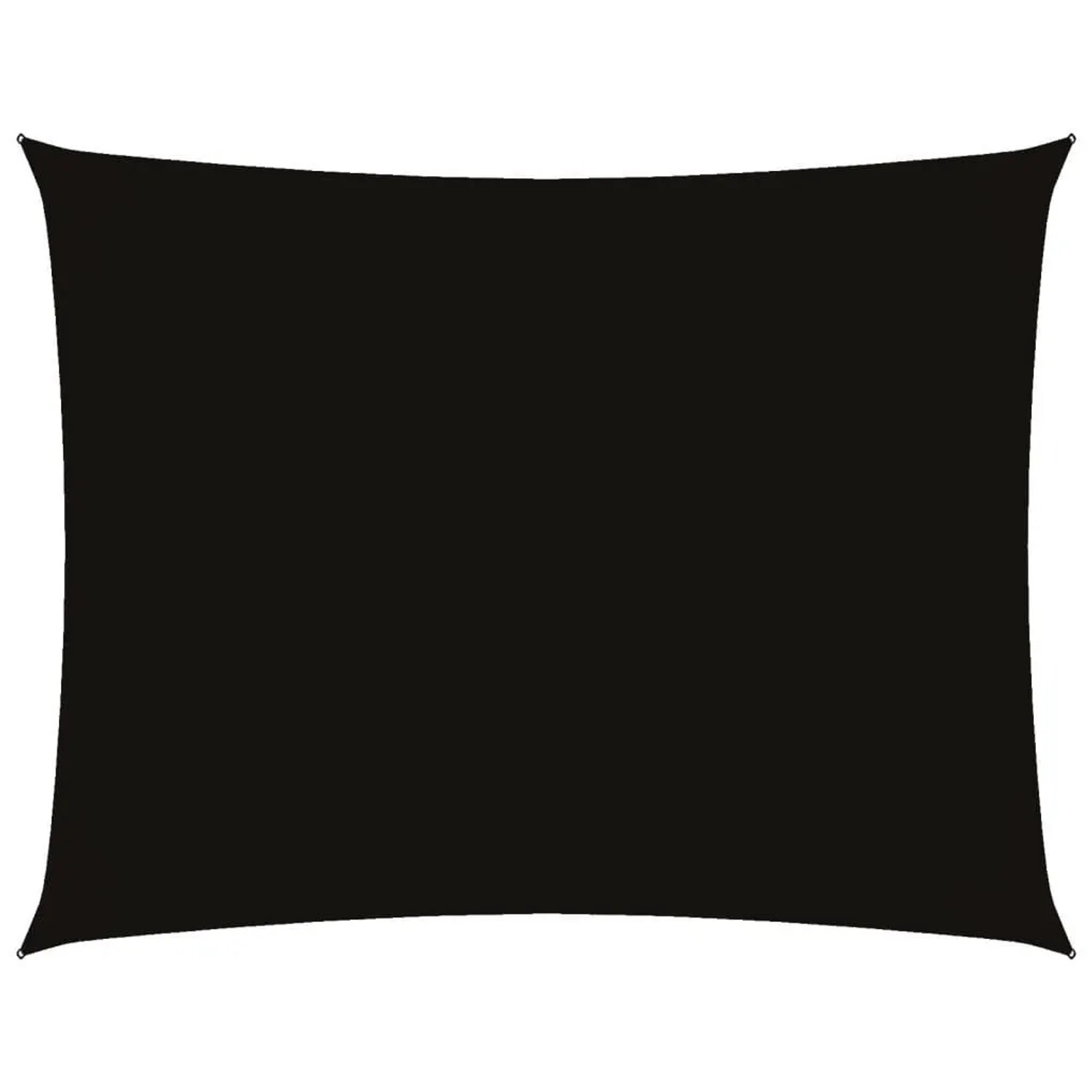 vidaXL Sonnensegel Oxford-Gewebe Rechteckig 4x6 m Schwarz 135767