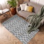 Grauer Primaflor In- und Outdoorteppich Reverso Geo River mit geometrischem Muster, 160x220 cm.