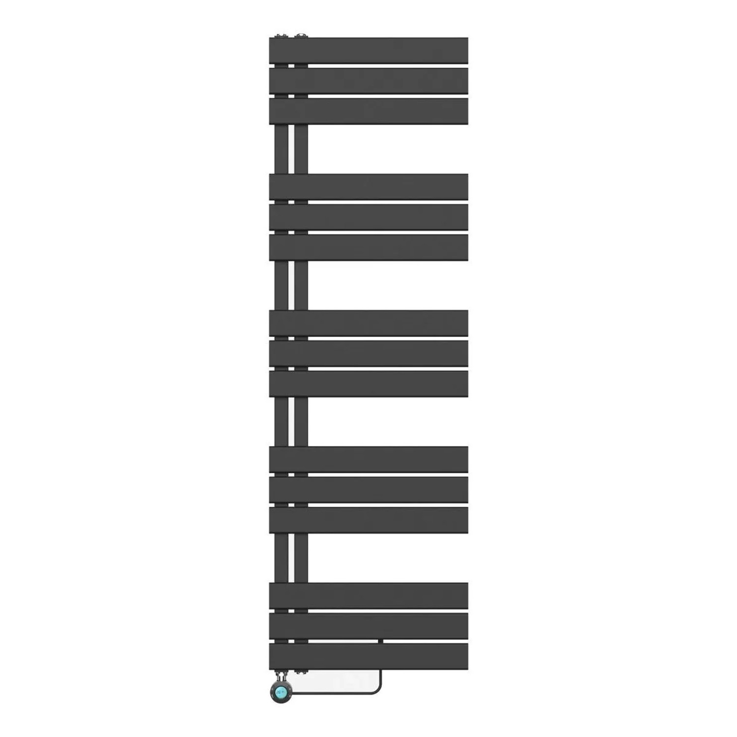 Belrad Elektrischer Badheizkörper Paneel Anschluss Links Schwarz 1600x500 HxB 755W