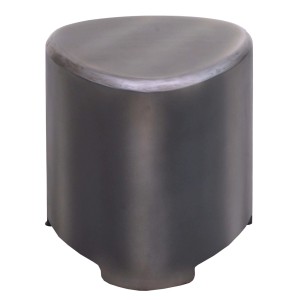 MCW Hocker L74, Sitzhocker im Industrie-Design mit Metall-Optik.