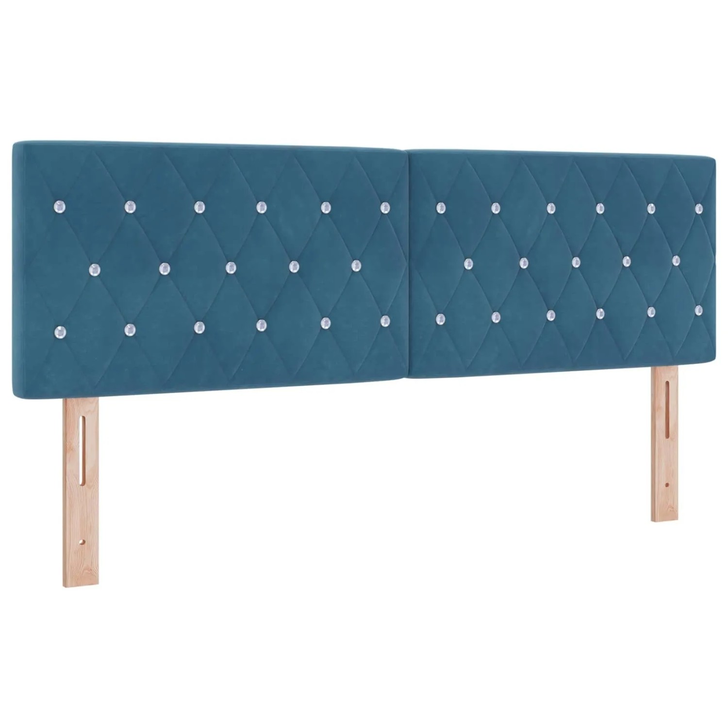 vidaXL Kopfteil mit Kopfteil Dunkelblau 160 cm Kunstleder 42007097