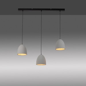 Paul Neuhaus Eton Pendelleuchte in Betonoptik, 3-flammig, ideal für Esszimmer.