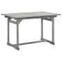 DELUKE Garten-Esstisch VEGO Grau 120-170x80x75cm Massivholz Akazie Eckig Gartentisch Holz Klappbar Outdoortisch Terrassentisch_3