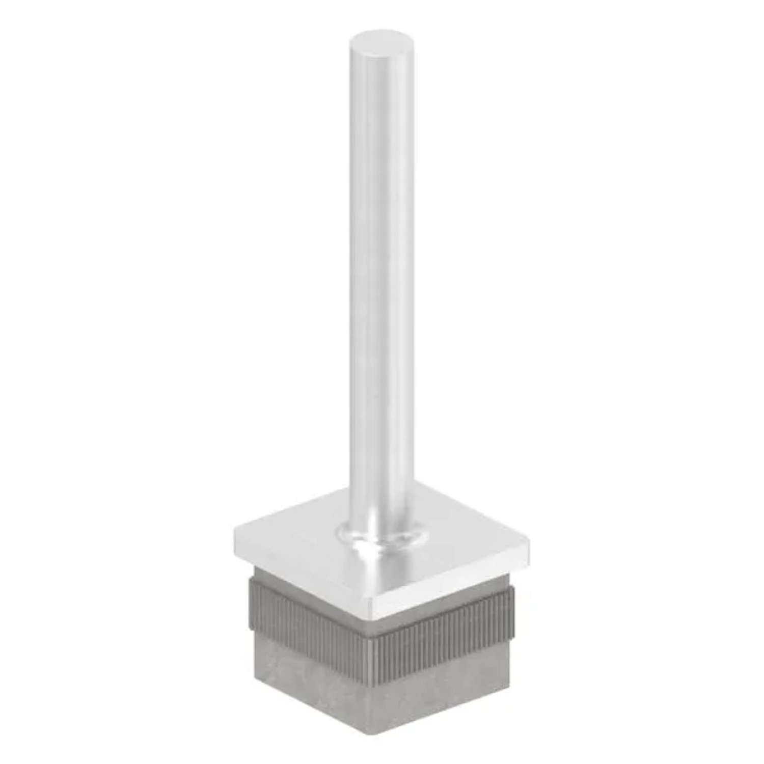FeNau Handlaufstütze V2A Für Rohr 40 X 40 X 2,0 mm Höhe 105 mm Für Flachen Handlauf