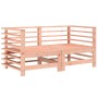 7-tlg. Garten-Lounge-Set aus Douglasienholz, bestehend aus Sofas und Hockern. Gartenmöbel für Terrasse und Balkon.