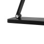 Detailaufnahme der schwarzen LED-Tischlampe Lomina mit verstellbarem Gelenk.