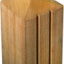 T & J Zaunpfosten Adamas Bangkirai, 9x9x190 cm, mit Pyramidenkopf und Nut