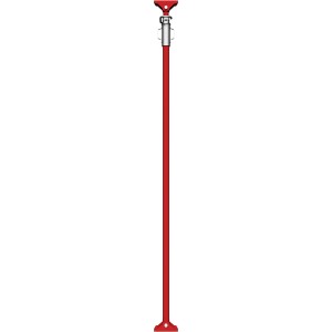 Schake Schrägstütze, rot lackiert, Verstellbereich 260-461 cm, für Baugeräte.