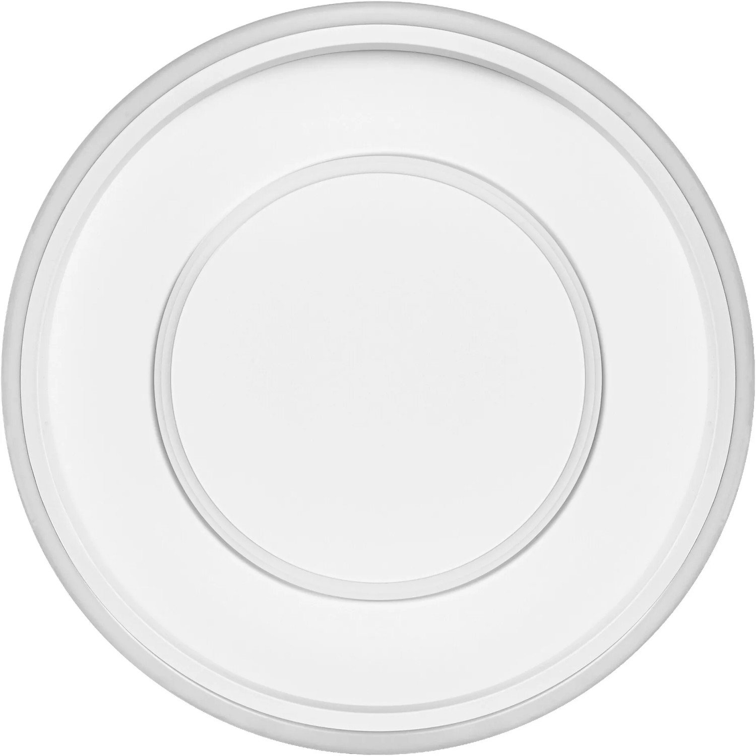 Weiße, runde Ledvance Smart+ WiFi Deckenleuchte Orbis Claria, Ø 49 cm.
