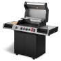 Enders Gasgrill Uniq 4 IK Cruster mit Oberhitze, Seitenkocher und Unterschrank. Grillfläche mit Gussrost.