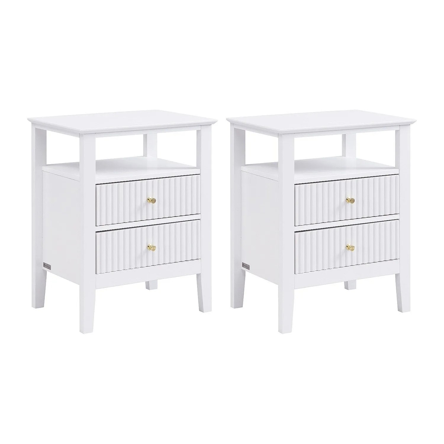 Vente-unique Nachttisch Niriva Weiß 48 cm