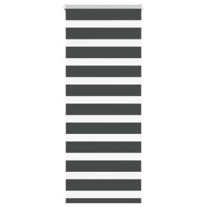 vidaXL Doppelrollo Schwarz 55x150 cm Stoffbreite 50,9 cm Polyester 4014226