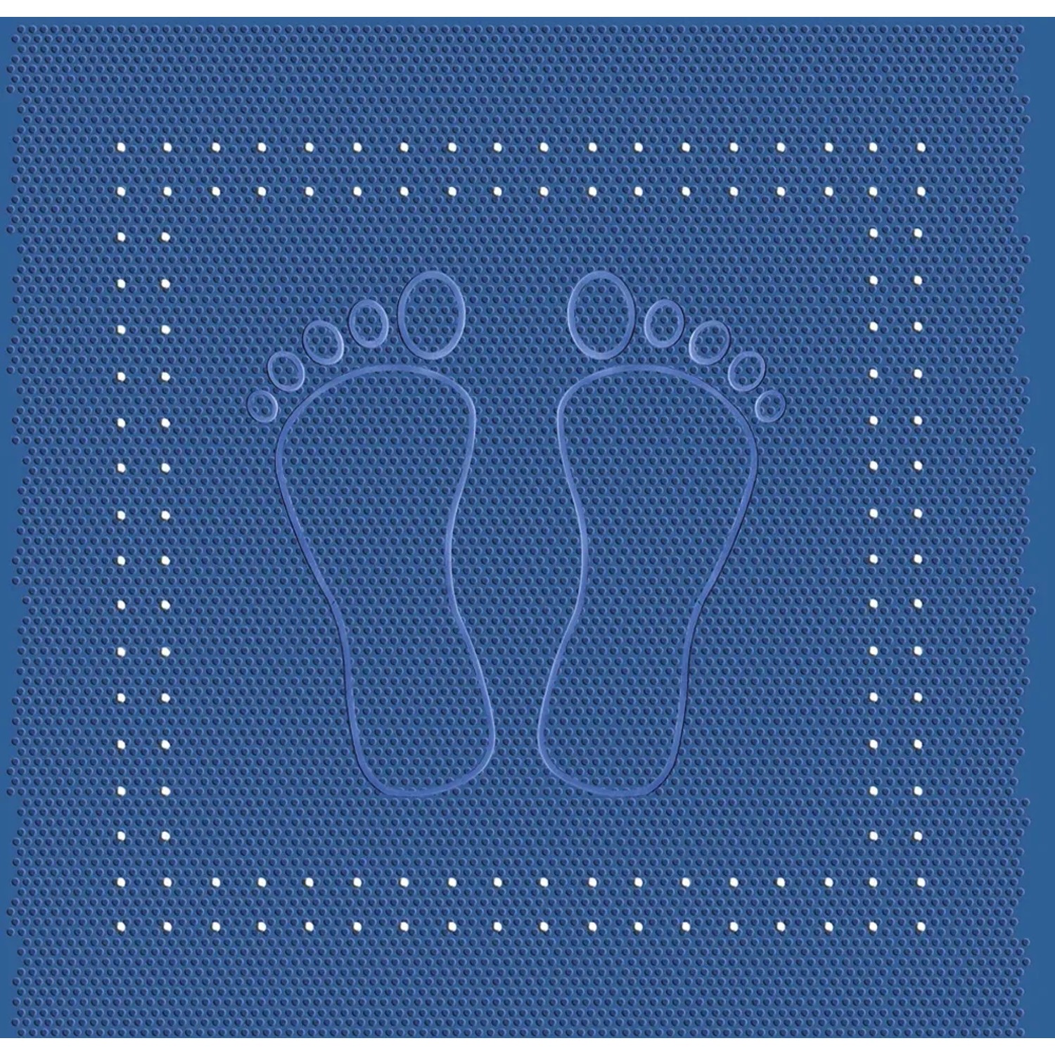 Kleine Wolke Wanneneinlage Foot 36 cm x 72 cm Blau