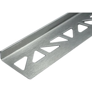 Dural Gefällekeil Shower-GK 100-SF, 98 cm, rechts, Edelstahl Fliesenschiene für bodengleiche Dusche.