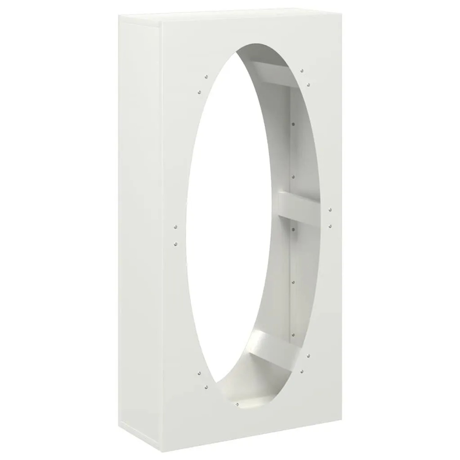 vidaXL Brennholzregal Weiß 50x23x100 cm Kaltgewalzter Stahl 864182