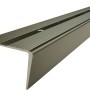 Arcansas Treppenkantenprofil aus Aluminium, 10x25x1000 mm, in Bronze. L-förmiges Profil für Treppen.
