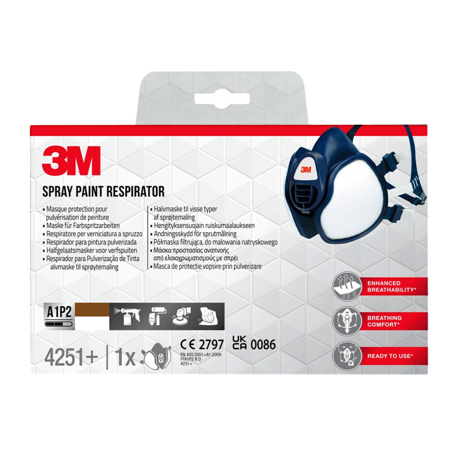 3M Maske 4251 + A1P2 Dunkelblau 1 Stück