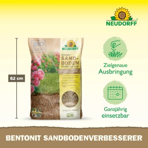 Sack Neudorff Bentonit Sandboden-Verbesserer, 20 kg, zur Bodenverbesserung und Nährstoffspeicherung.