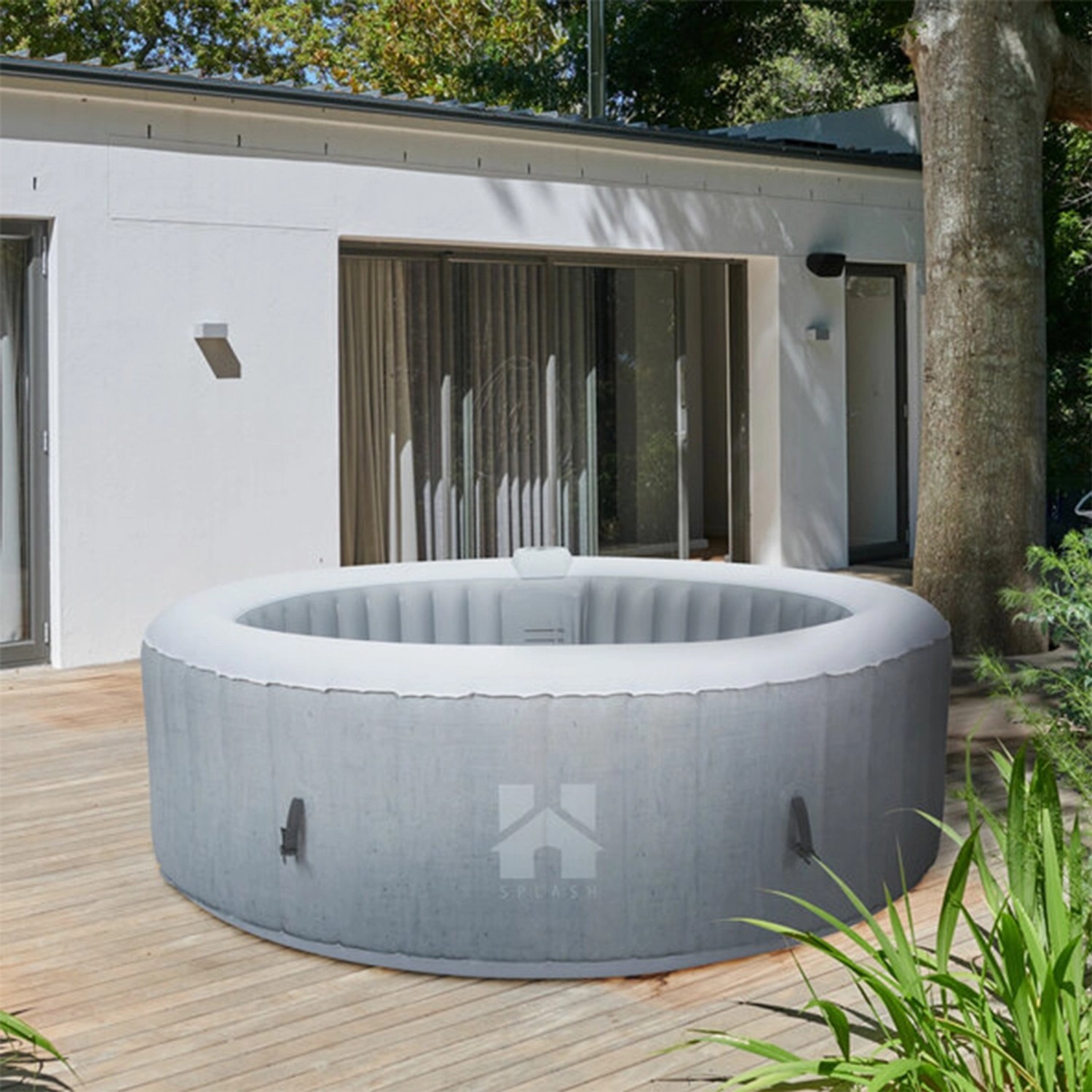 Home Deluxe Whirlpool Splash Ø 208 cm x 65 cm Rund Beton