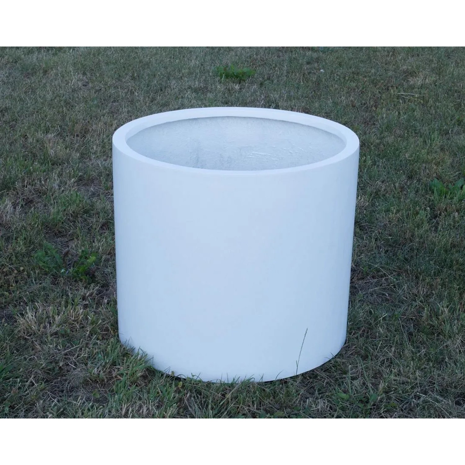Elegant Einrichten Fiberglas Pflanzkbel Zylindrisch 60 x 50 cm Perlmutt- Wei kaufen bei OBI