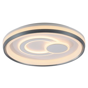 Weiße LED-Deckenleuchte Minelli von Just Light, modernes Design für Wohnräume.