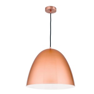 Hängeleuchte Loft Kupfer, 40x30 cm, E27 Fassung. Moderne Lampe für Wohnraum und Esszimmer.